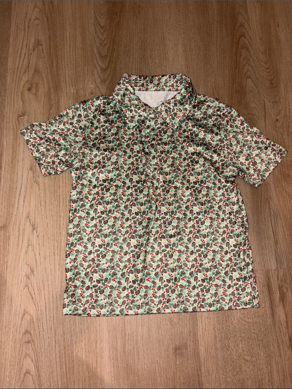 Properly Tied Boys Inlet Polo Shirt- Green Winter Pine